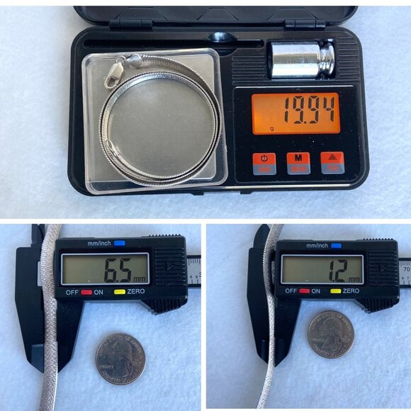 Sterling Silver 925 SU Italy Textured 6.5MM Wide Herringbone Chain Necklace 18" - Picture 10 of 16